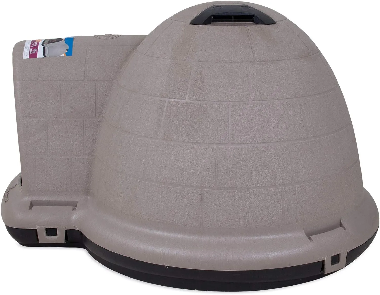 Dog House (Igloo Dog House, Made in USA with 90% Recycled Materials, All Weather Protection Pet Shelter) for XL Dogs 90 to 125 pounds, Made in USA