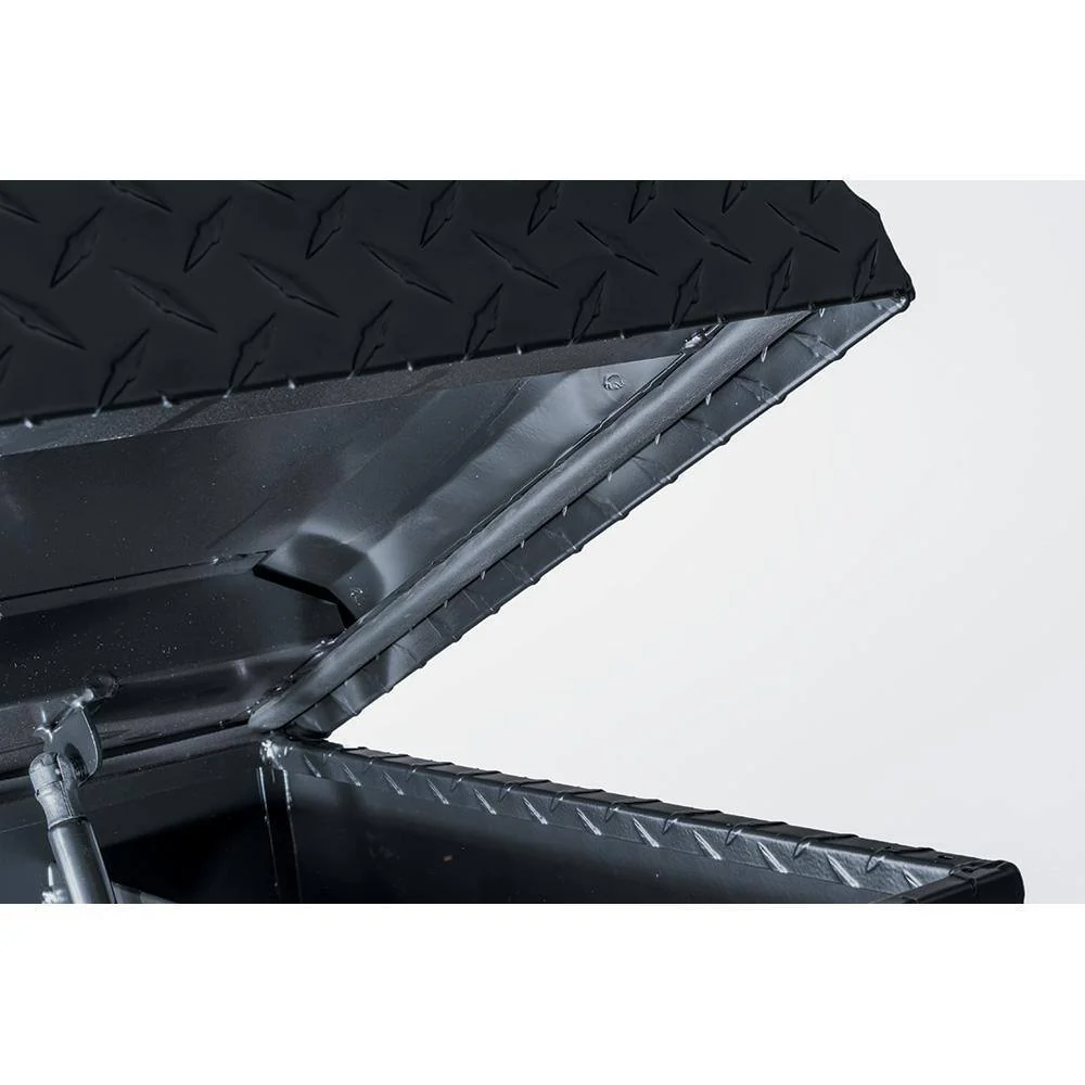 61.86 Matte Black Aluminum Low Profile Truck Tool Box for Mid-Size Trucks