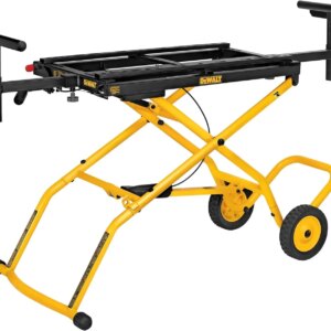 DEWALT Rolling Miter Saw Stand With Wheels, Yellow, 300 lb – DWX726