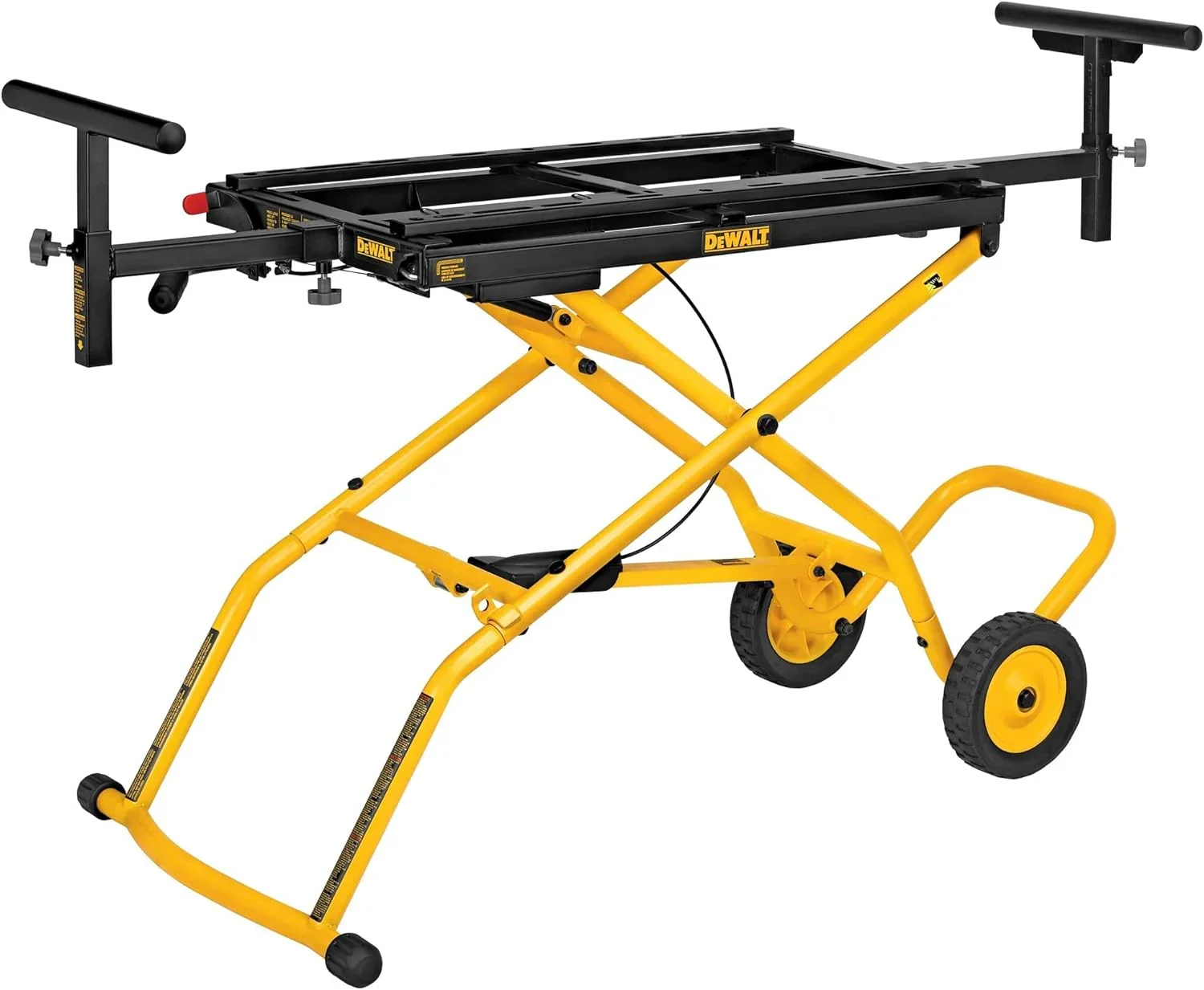 DEWALT Rolling Miter Saw Stand With Wheels, Yellow, 300 lb – DWX726